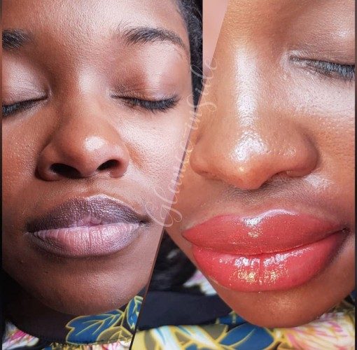 Donkere lippen lichter maken met permanente make-up