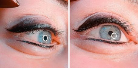 PMU eyeliner met kleine wing